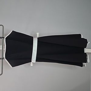 Black Pulse Dress with white ribbon tie. Size S.